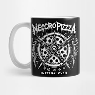 Necro Pizza - Black Metal Pentagram - Infernal Oven Mug